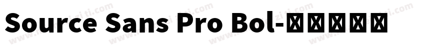 Source Sans Pro Bol字体转换